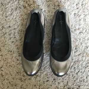 Cole Haan Silver Ballet Flats 8